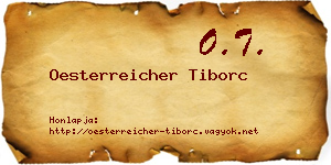 Oesterreicher Tiborc névjegykártya