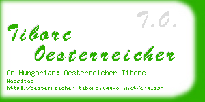 tiborc oesterreicher business card